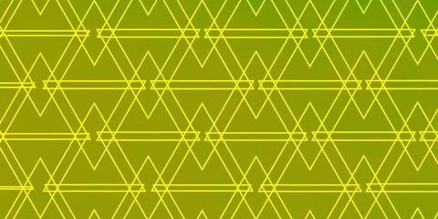 Light Green, Yellow vector background with triangles. Glitter abstract illustration with triangular shapes. Best design for posters, banners.