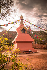 Buddhist Stupa in Arizona Desert  