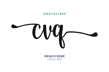 simple CVQ letter arrangement logo is easy to understand, simple and authoritative