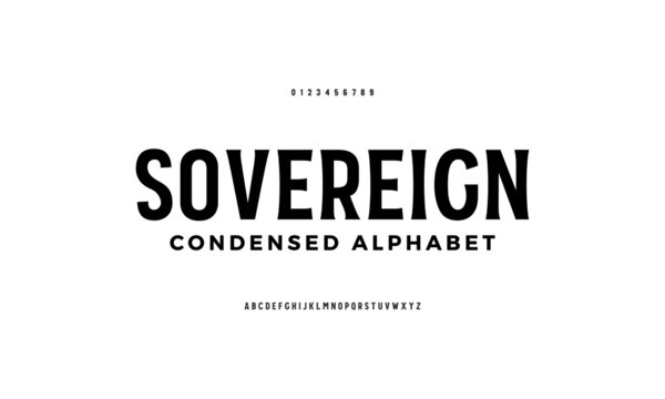 Stylish minimal vector composite font. Set of letters English alphabet.