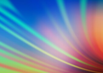 Light Blue, Yellow vector blurred bright pattern.