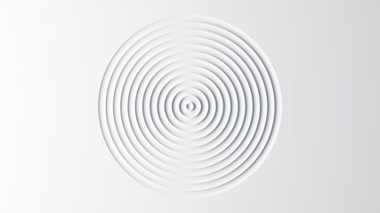 Fototapeta na wymiar Abstract template of white circular waves