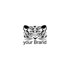 Tiger head logo with a simple and elegant design that fits your business and uses the latest Adobe illustrations.