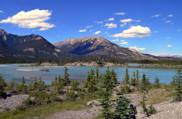 Alberta, Canada - Athabasca River near Jasper
