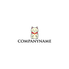 A cat logo with a simple and elegant design is perfect for your business and uses the latest Adobe illustrations.
