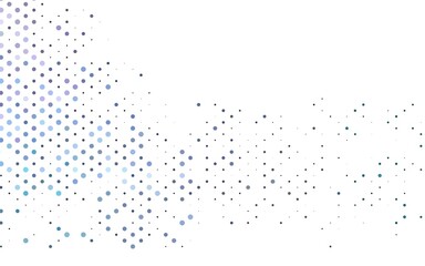 Light Multicolor, Rainbow vector background with bubbles.