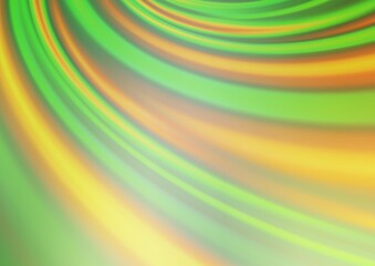 Fototapeta premium Light Green, Yellow vector bokeh pattern.