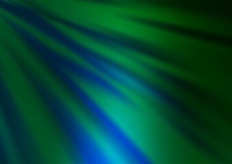 Dark Blue, Green vector bokeh pattern.