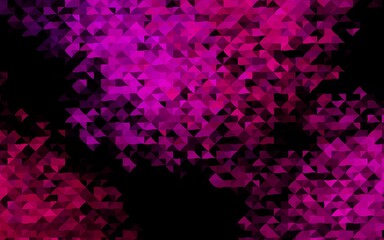 Obraz na płótnie Canvas Dark Purple vector layout with lines, triangles.