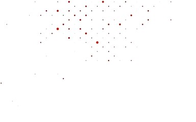 Light Red vector backdrop with dots.