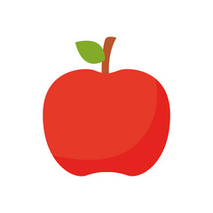 apple fresh fruit flat style icon