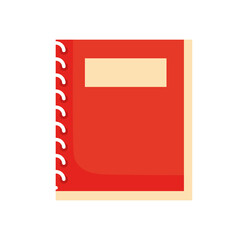 notebook school supply flat style icon