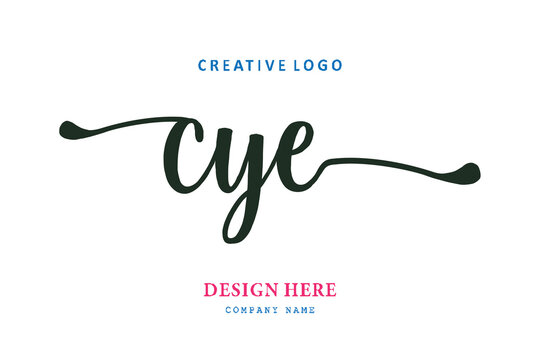 simple CYE typeface logo is easy to understand, simple and authoritative