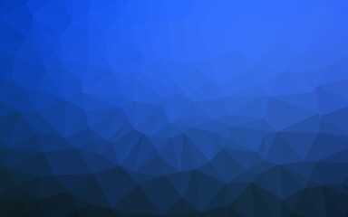Dark BLUE vector shining triangular template.