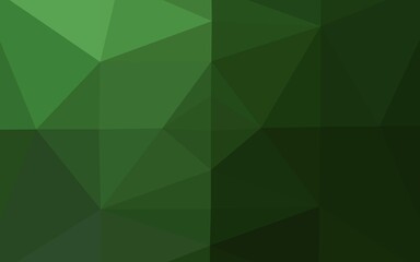 Light Green vector abstract polygonal texture.