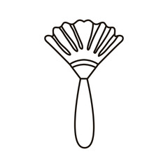 duster housekeeping tool isolated icon