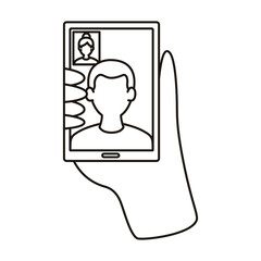 smartphone device with video call communication