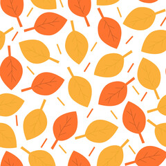 Autumn leaves pattern. Can be used as background