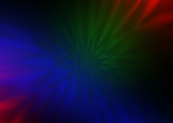 Fototapeta premium Dark Multicolor, Rainbow vector blurred and colored background.