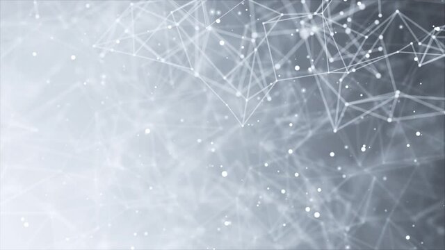 Global futuristic cyber network with bitcoin, litecoin, ethereum Loop Background. cryptocurrency Neural artificial grid shows data exchange in business. Digital Science Medical Technology.