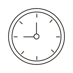 time clock watch isolated icon
