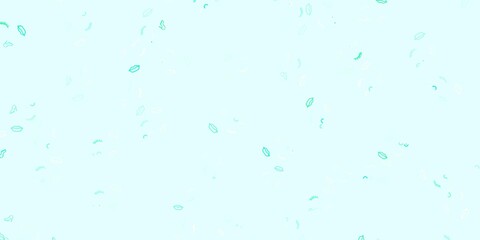 Light Green vector background with woman symbols.