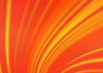 Light Orange vector blurred shine abstract background.