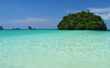 Beautiful landscape of Andaman sea, islands and beaches, Krabi, Thailand
