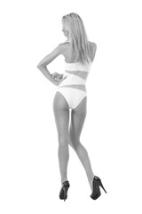 slender woman in lingerie with a beautiful body