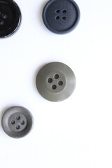 Buttons on a white background