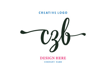 simple CZB lettering logo is easy to understand, simple and authoritative