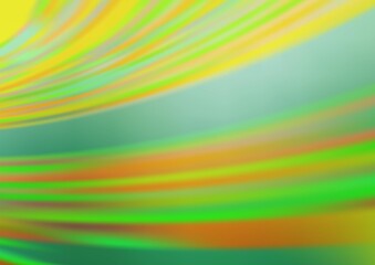 Light Green, Yellow vector abstract blurred pattern.