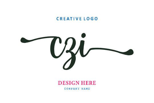 simple CZI lettering logo is easy to understand, simple and authoritative