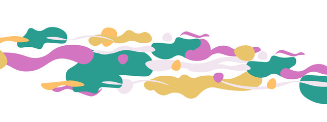 Trendy liquid style shapes abstract design, dynamic vector background for placards, brochures, posters, web landing pages, covers or banners