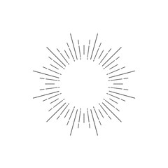 Light rays frame. Shine burst background. radiant spark.