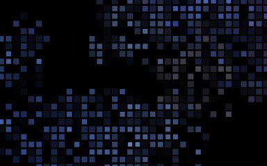 Dark BLUE vector template with crystals, rectangles.