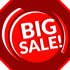 Red Big Sale Banner Design 
