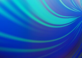 Light BLUE vector glossy bokeh pattern.