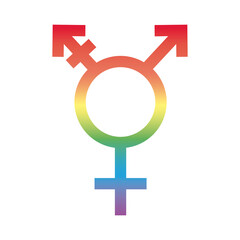 bisexual man gender symbol of sexual orientation degradient style icon