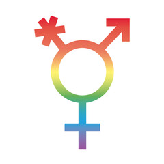 gender symbol of sexual orientation degradient style icon