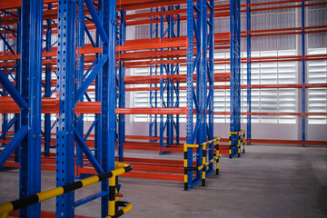 Fototapeta na wymiar Interior of a new and modern compact storehouse No product