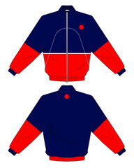 retro vintage windbreaker hoodie jacket template © Ronillo