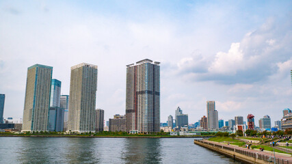 Obraz premium 東京・高層ビル・都市景観