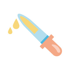 medical droper tool flat style icon