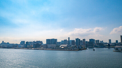 【レインボーブリッジより】東京都・お台場・都市景観