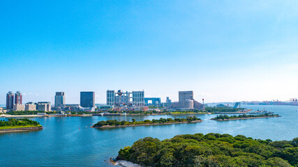 【レインボーブリッジより】東京都・お台場・都市景観