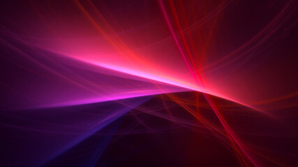 3D rendering abstract multicolor fractal light background