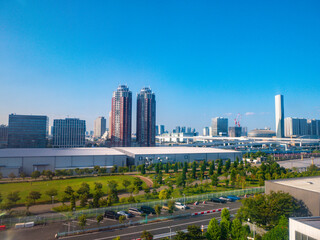 Fototapeta premium 【お台場より】東京都・マンション・ビル