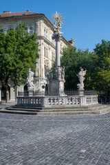 Religious statue in Bratislava Slovakia