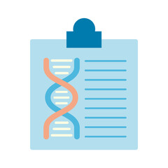 dna molecule in medical order flat style icon